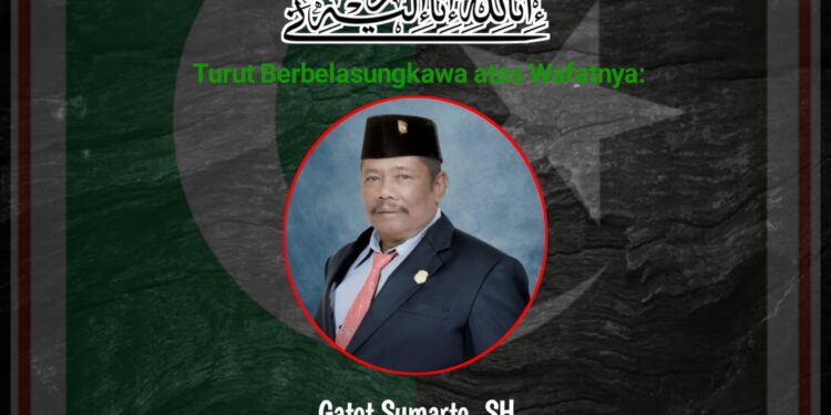 Gatot Sumarto Tutup Usia, Ketua DPRD Jambi: Almarhum Sosok Senior dan Tokoh Terbaik Partai