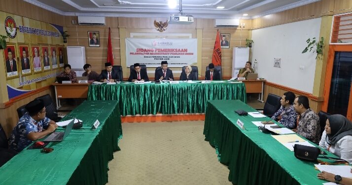 Bawaslu Jambi Gelar Sidang Pemeriksaan Dugaan Pelanggaran Administratif Pemilu