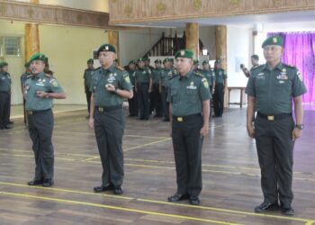 Dandim 0415/Jambi Ikuti Prosesi Korps Rapot Kenaikan Pangkat