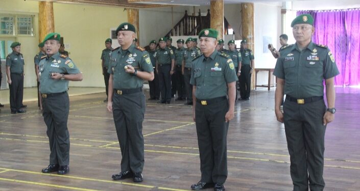 Dandim 0415/Jambi Ikuti Prosesi Korps Rapot Kenaikan Pangkat