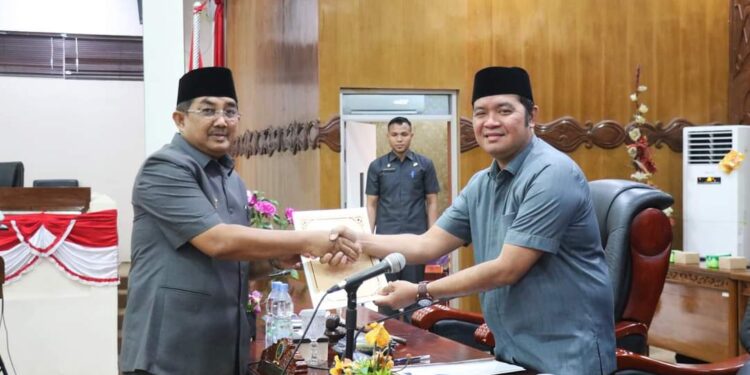 DPRD Tanjabbar Gelar Paripurna Pertama Penyampaian Nota Pengantar Ranperda
