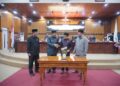 DPRD dan Pemkab Tanjabbar Tandatagani Nota Raperda RTRW dan RPJPD Tahun 2025- 2045