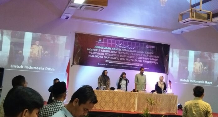 KPU Kota Jambi Gelar Sosialisasi Tahapan Pilkada 2024