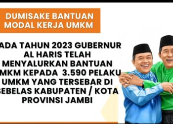 5.043 UMKM Dapat Bantuan Modal Kerja Dumisake Jambi Mantap