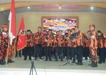 Hadiri Pelantikan dan Pelatihan Bela Negara, Bupati Apresiasi Pemuda Pancasila Tanjabbar 