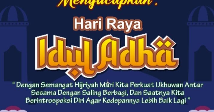 Pimpinan Bank 9 Jambi Cabang Bangko Deni Karyadi, SE, Mengucapkan Selamat Hari Raya Idul Adha 1445 H