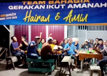 Dukung Hairan-Amin, Warga Jalan Bahagia Dirikan Posko Pemenangan