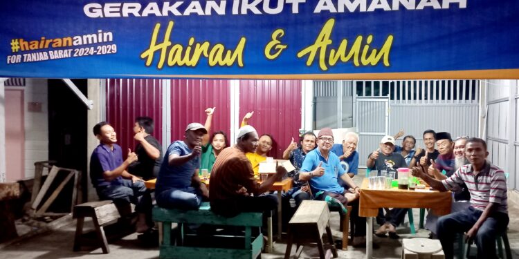 Dukung Hairan-Amin, Warga Jalan Bahagia Dirikan Posko Pemenangan