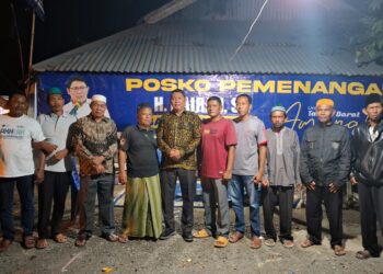 H. Hairan Resmikan Posko Pemenangan di Parit Lapis, Masyarakat Teriakan Perubahan