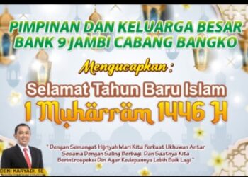 Direktur Bank 9 Jambi Cabang Bangko Deni Karyadi, SE, Mengucapkan Selamat Tahun Baru Islam 1 Muharram 1446 H