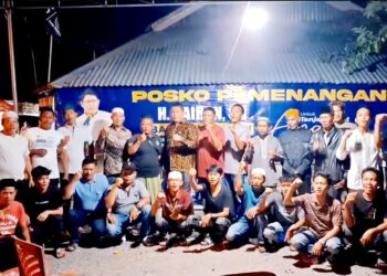 Resmikan Posko Parit Lapis, H. Hairan Himbau Pendukung Tidak Terpengaruh Berita Hoax dan Isu Provokatif