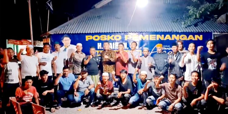 Resmikan Posko Parit Lapis, H. Hairan Himbau Pendukung Tidak Terpengaruh Berita Hoax dan Isu Provokatif