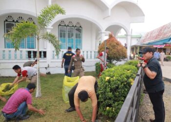 Pemkab Tanjabbar Gelar Gotong Royong Rumah Ibadah, Bukti Nyata Kerukunan Umat Beragama