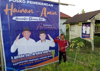 Dirikan Posko Pemenangan, Warga Kecamatan Seberang Kota Siap Menangkan Hairan-Amin