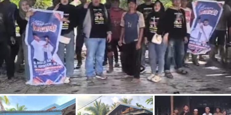 Roadshow Politik ke Seko, Tim Milenial Disambut Antusias Masyarakat yang Siap Menangkan Hairan-Amin 