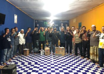Tim Pemenangan Hairan-Amin Secar Resmi Tutup Pertandingan Domino Tebing Tinggi