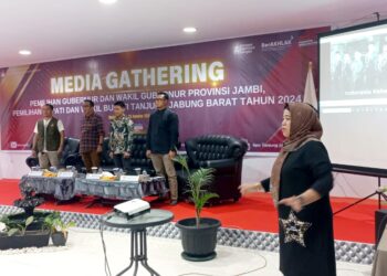 Dalam Rangka Sosialisasi Tahapan Pilkada, KPU Tanjab Barat Gelar Media Gathering 
