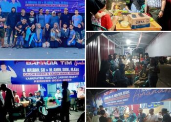 Luar Biasa, Dukung Hairan-Amin Muda-Mudi Sriwijaya Ramaikan Posko Tim Bahagia
