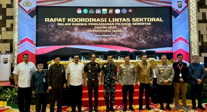 Hadiri Rakor Lintas Sektoral, Edi Purwanto: Semua Bersinergi dan Berkolaborasi Jaga Situasi Pilkada 2024