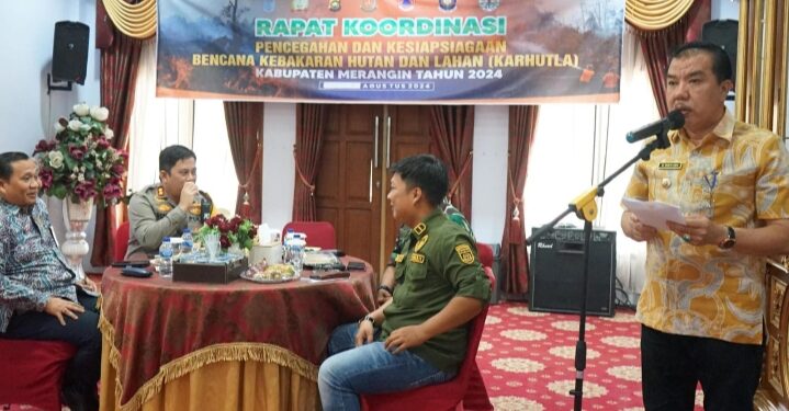 Terdeteksi 103 Titik Api dan Urutan ke-4 di Jambi, HMukti: Merangin Siaga Darurat Karhutla