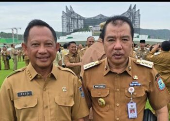 Bersama Kepala Daerah se-Indonesia, Pj Bupati Merangin Diajak Mendagri Keliling IKN