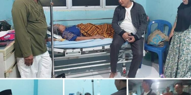 Berempati, Kepala Masyarakat, H. Hairan Jenguk Pasien RSUD Daud Arif Kualatungka