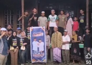 Tim Milenial Kharisma Silaturahmi Politik ke Pengabuan, Masyarakat Nyatakan Dukung Hairan-Amin 