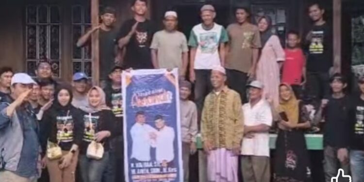 Tim Milenial Kharisma Silaturahmi Politik ke Pengabuan, Masyarakat Nyatakan Dukung Hairan-Amin 