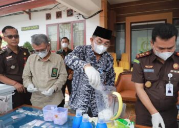 Musnakan BB 73 Perkara Pidana, Bupati Ucapkan Terimakasih Pada Kejari Tanjab Barat 