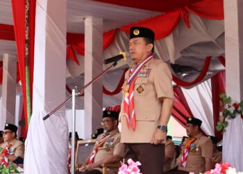 Gubernur Jambi Al Haris Pimpin Apel Puncak Perayaan Pramuka ke-63 di Kota Sungai Penuh