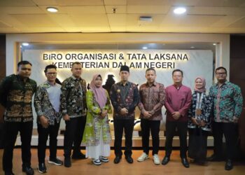 Persiapan Rakor Kelembagaan dan Ketatalaksanaan Pemda Tanjabbar, Pjs Bupati Sambangi Kemendagri 