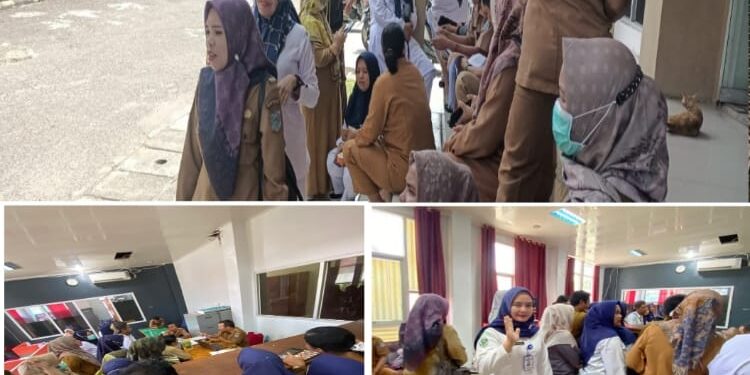 Tak Bisa Ikut Daftar PPPK, Puluhan Tenaga BLUD RSUD Bangko Duduki Kantor BKPSDM
