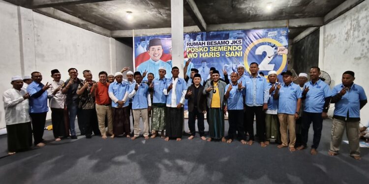 Tokoh Masyarakat 11 Kelurahan Jambi Kota Seberang Dukung Haris-Sani