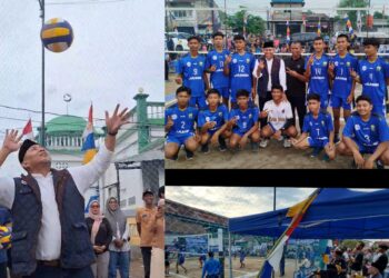 Hadiri Pembukaan Turnamen Volley Nasdem Cup 1 Sijenjang, Emak emak Do’akan H Abdul Rahman Jadi Walikota
