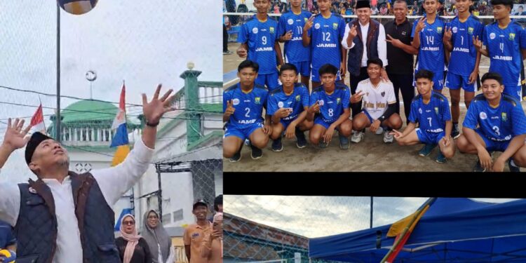 Hadiri Pembukaan Turnamen Volley Nasdem Cup 1 Sijenjang, Emak emak Do’akan H Abdul Rahman Jadi Walikota