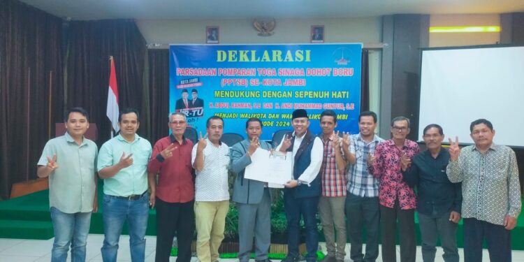 Dukungan Bertambah, Marga Sinaga Deklarasi ke H Abdul Rahman dan H Andi Muhammad Guntur di Pilwako Jambi