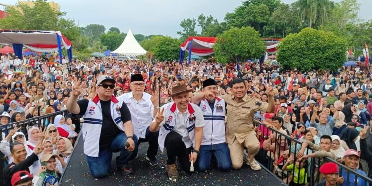 Kampanye Akbar Dihadiri Puluhan Ribu Masyarakat, H Abdul Rahman-Guntur Siap Membawa Kota Jambi Lebih Maju