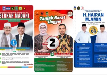 3 Paslon Ikuti Pilkada 2024 Tanjab Barat, Ini Visi-Misinya