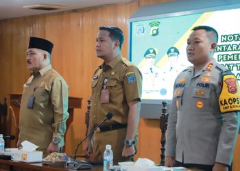 Tindak Lanjut Program Presiden, Pemkab dan Polres Tanjab Barat Teken MoU Ketahanan Pangan