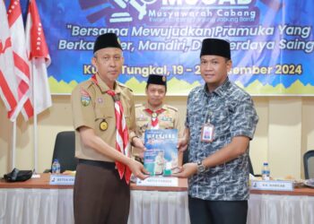 Hermansyah Tekankan Pentingnya Musyawarah Mufakat dalam Muscab Kwarcab Tanjab Barat