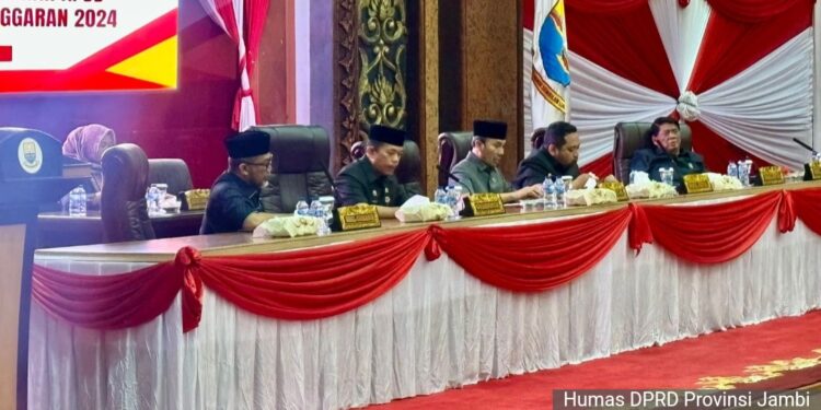 DPRD Provinsi Jambi Gelar Rapat Paripurna Nota Pengantar Ranperda Perubahan APBD 2024