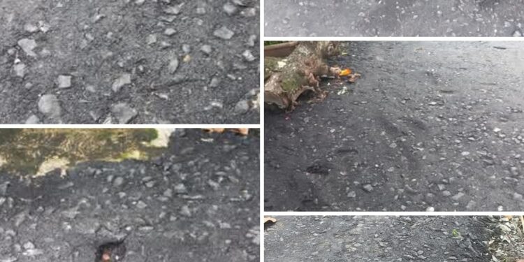 Jalan Baru di Tungkal Harapan Rusak, Warga Pertanyakan Kualitas Kerja Kontraktor