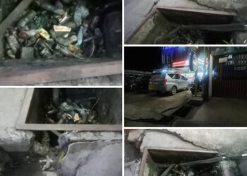 Warga Resah, Drainase di Depan Alfamart Sriwijaya Jadi Tempat Sampah Sembarangan