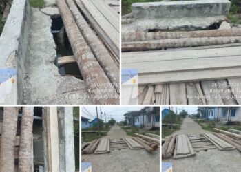 Proyek Dermaga TPI Kualatungkal Picu Keluhan Warga, Gorong-Gorong Hancur