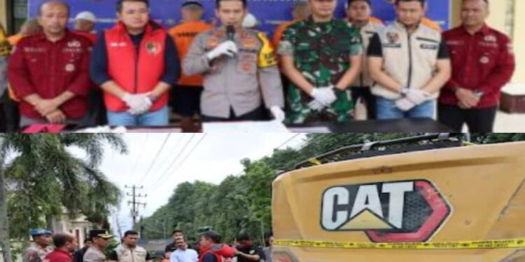 Baru 12 Hari Jabat Kapolres Merangin, AKBP Roni Tangkap 8 Pelaku dan 1 Unit Alat Berat