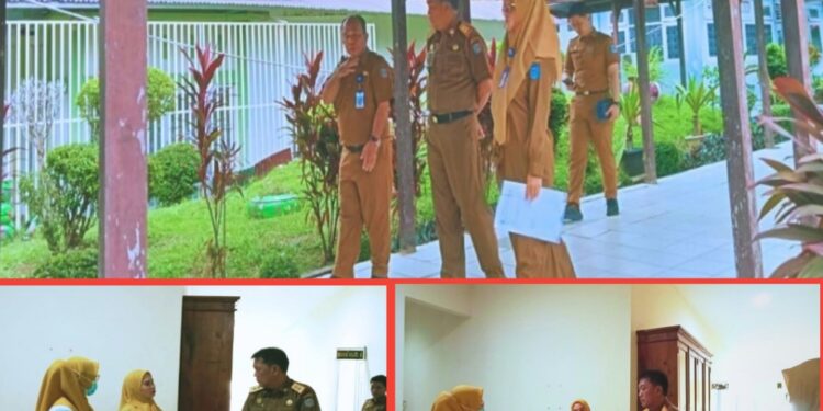Kunker ke RSUD Bangko, Sekda Merangin Disambut Baik Kabag TU dan para Pegawai RSUD
