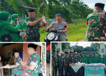 Ramadhan Berkah, Koramil 420-01 Batang Asai Berbagi Takjil untuk Duafa dan Pengguna Jalan