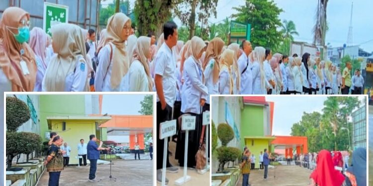 Apel Pagi H-1 Sambut Ramadhan 1446 H 2025 M, Ini Pesan Direktur RSUD Bangko Soal Pelayanan..