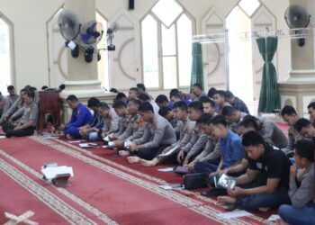 Kapolres Tanjab Barat Gelar Pengajian Rutin, Perkuat Iman dan Moral Personel