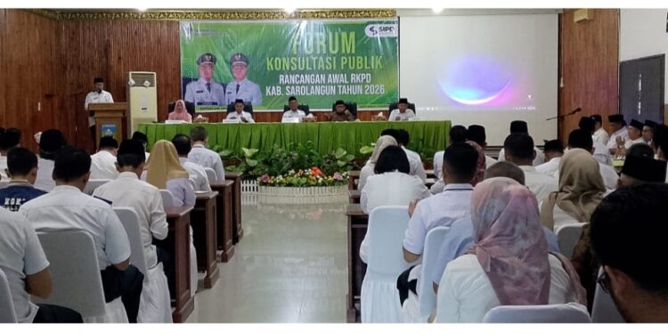 Bupati Sarolngun Hurmin Buka FKP Ranwal RKPD Kabupaten Sarolangun Tahun 2026